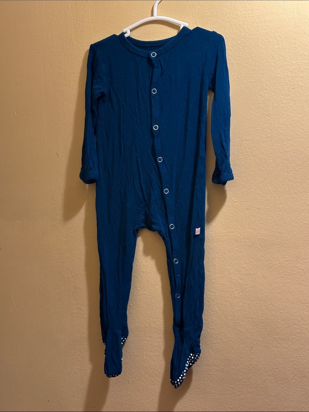 Posh Peanut Navy Footed One-Piece